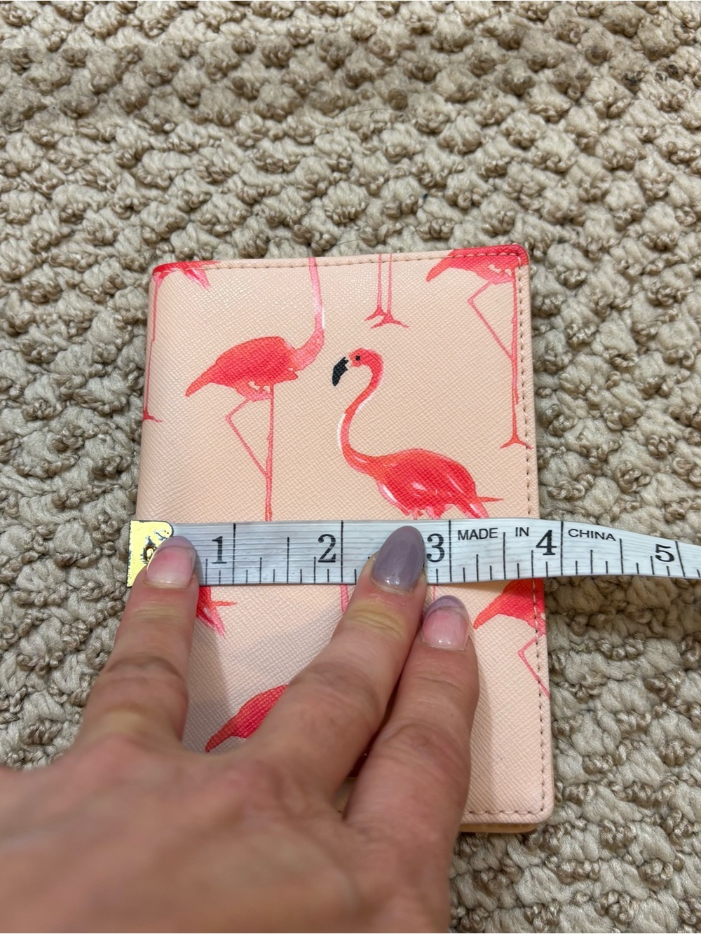 Kate Spade Brand Pink Flamingo Passport Cover - Picture 7 of 8
